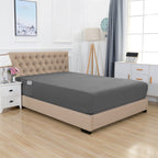 Extra Deep 18"-21" Single Fitted Sheet for High Mattress - All Around Elastic with Straps
