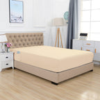 Extra Deep 18"-21" Single Fitted Sheet for High Mattress - All Around Elastic with Straps