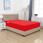 Extra Deep 18"-21" Single Fitted Sheet for High Mattress - All Around Elastic with Straps
