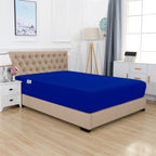Extra Deep 18"-21" Single Fitted Sheet for High Mattress - All Around Elastic with Straps