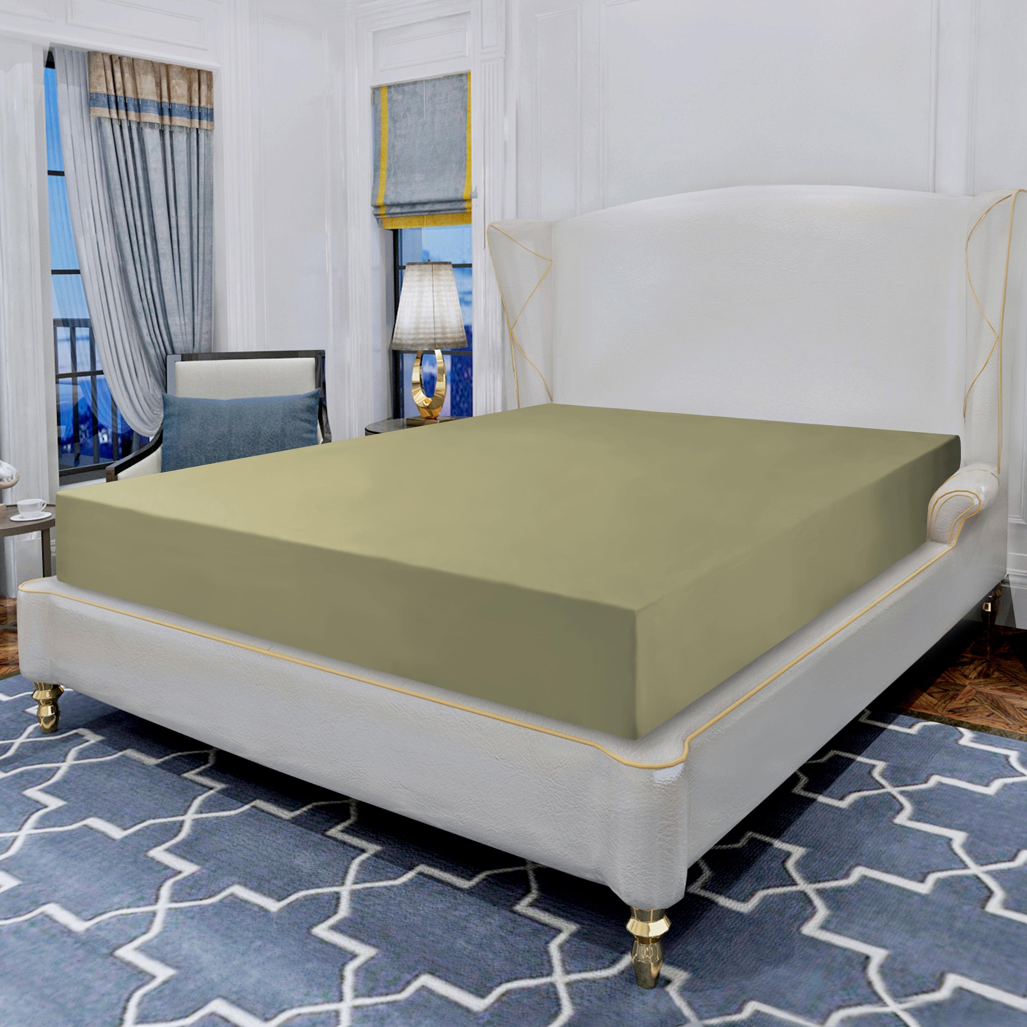 Essential 1 Piece Solid Fitted Sheet - All Around Elastic