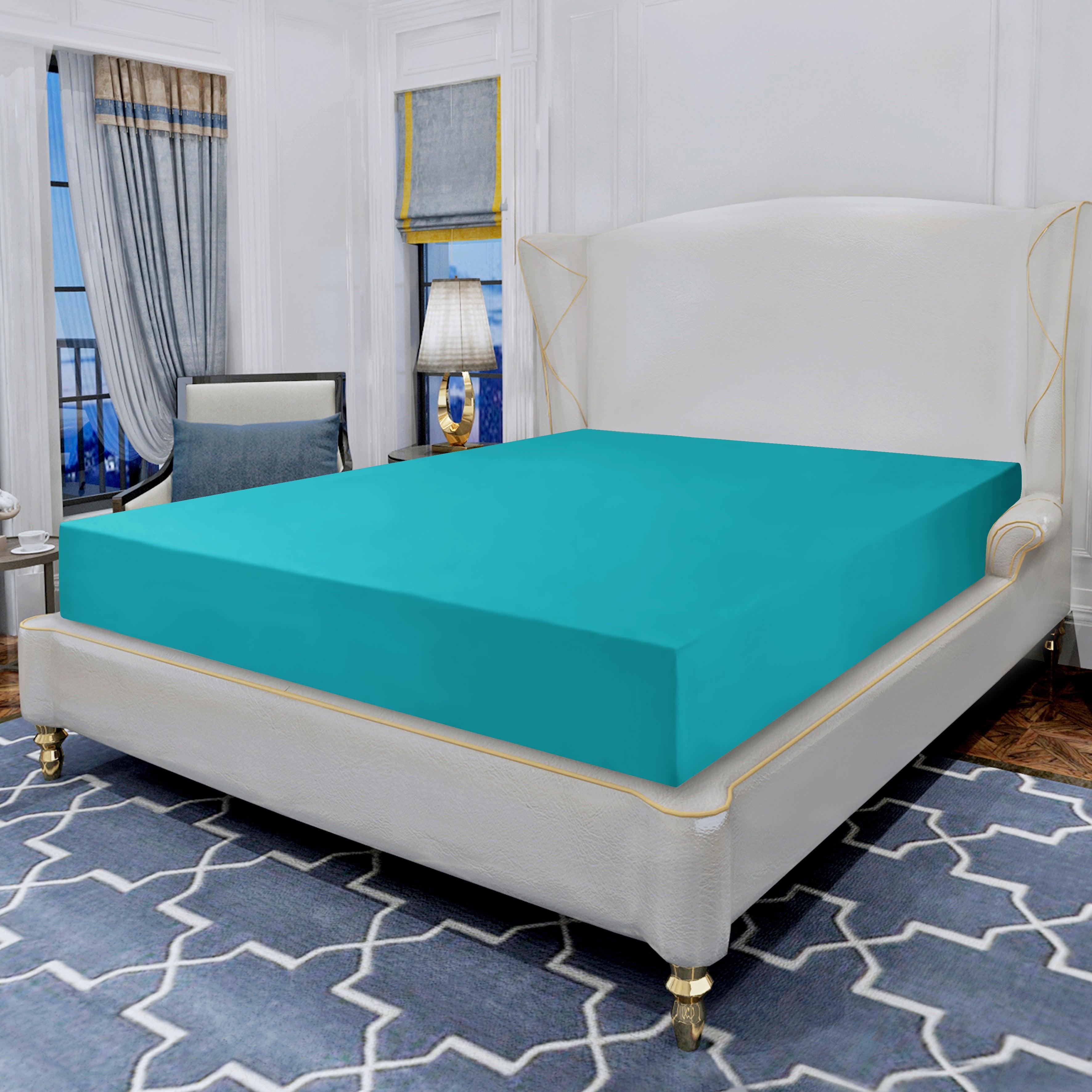 Essential 1 Piece Solid Fitted Sheet - All Around Elastic