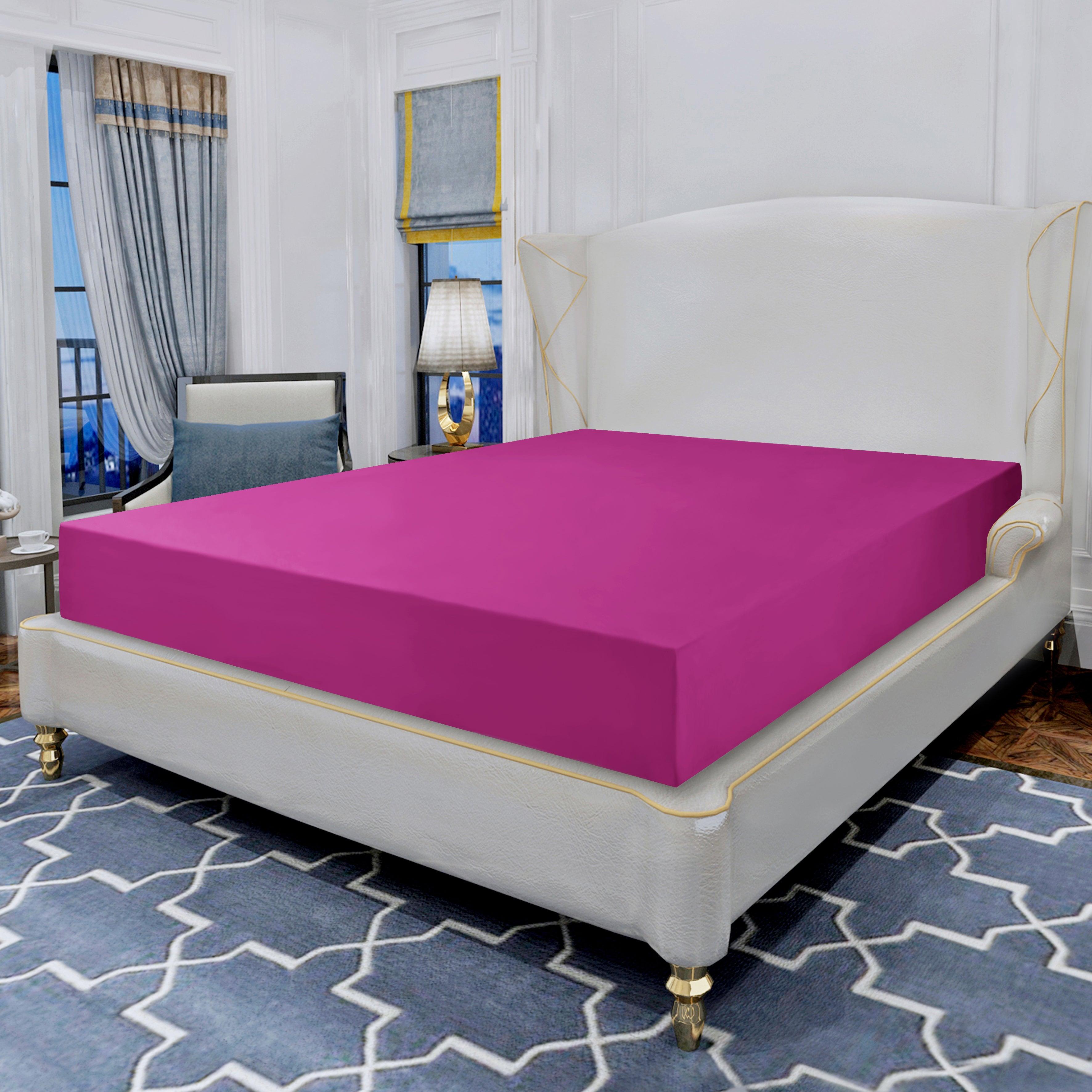 Essential 1 Piece Solid Fitted Sheet - All Around Elastic