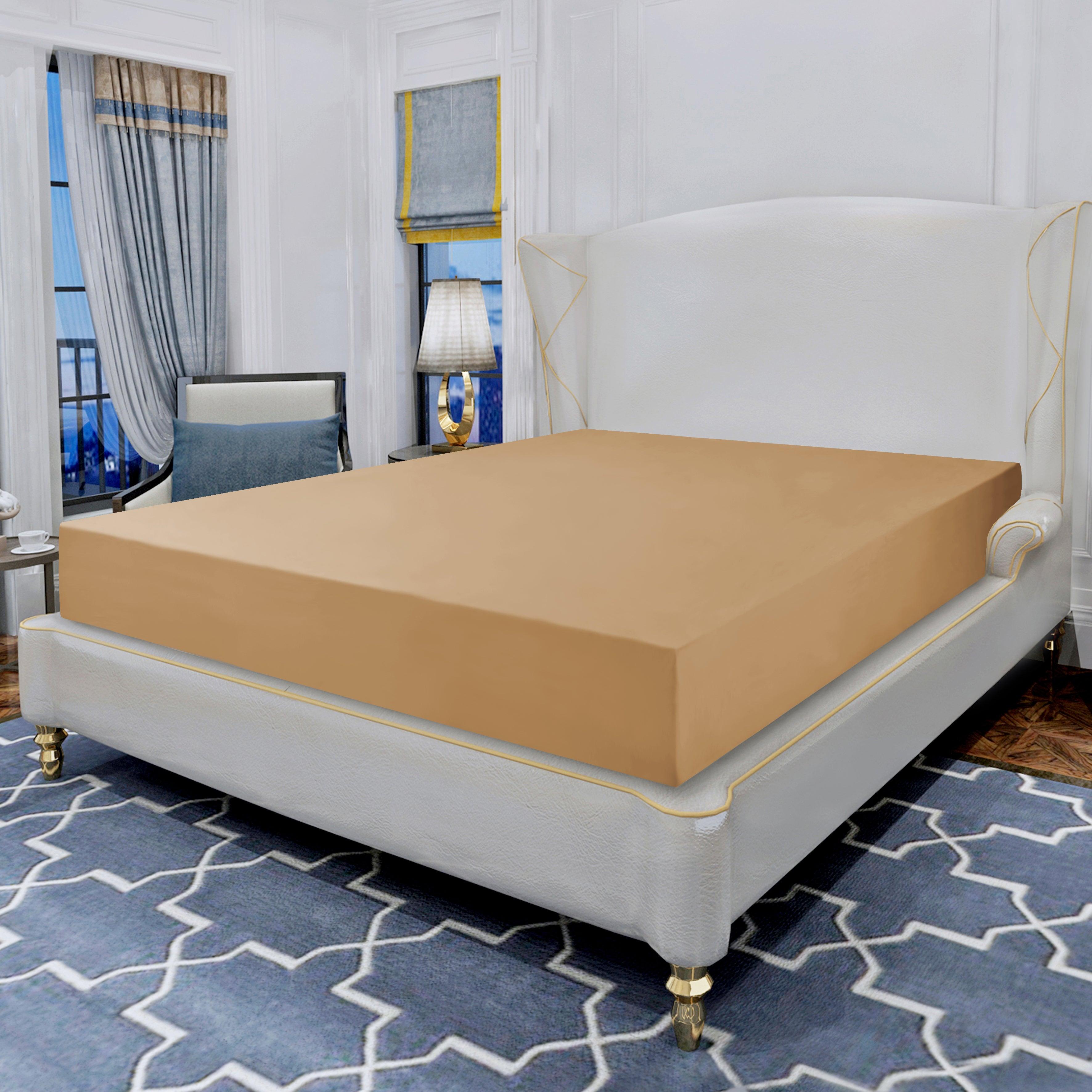 Essential 1 Piece Solid Fitted Sheet - All Around Elastic