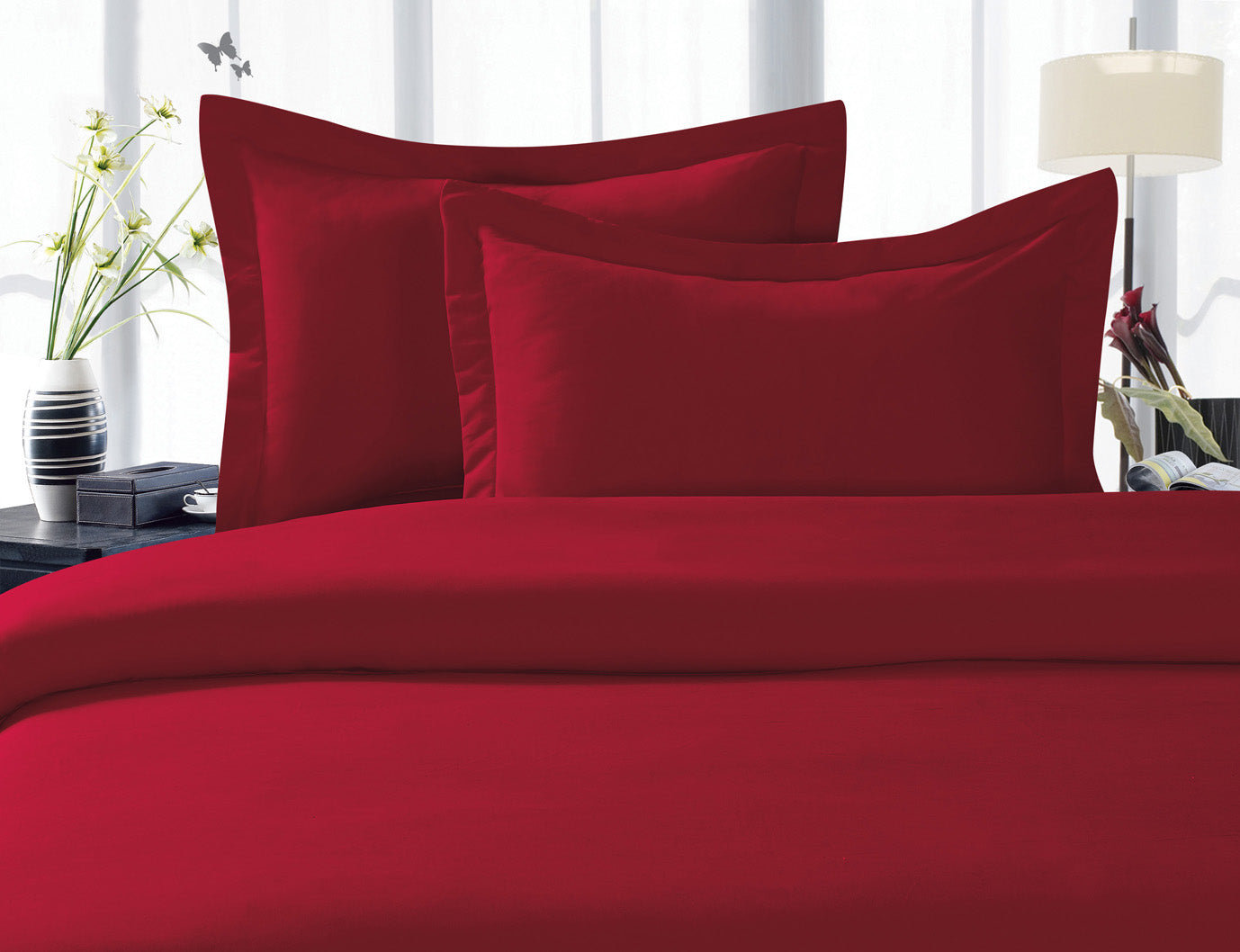 Elegant Comfort Set of 2 Pillow Shams - Luxury and Silky Soft