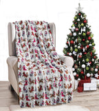 50" x 60" Holiday Velvet Plush Blanket Throw - 50 x 60 inches