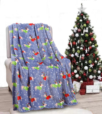 Elegant Comfort 50" x 60" Holiday Velvet Plush Blanket Throw - 50 x 60 inches