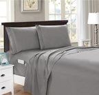 4 Piece Smart Pocket Sheet Set - Features Double Sided Storage Pockets on Fitted Sheet