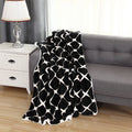 Velvet Plush Sherpa Throw 50" x 60" Velvet Feel - Sherpa Back Throw Blanket