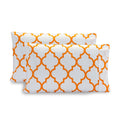 Quatrefoil - Moroccan Trellis Pattern - Set of 2 Pillowcases