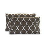 Quatrefoil - Moroccan Trellis Pattern - Set of 2 Pillowcases