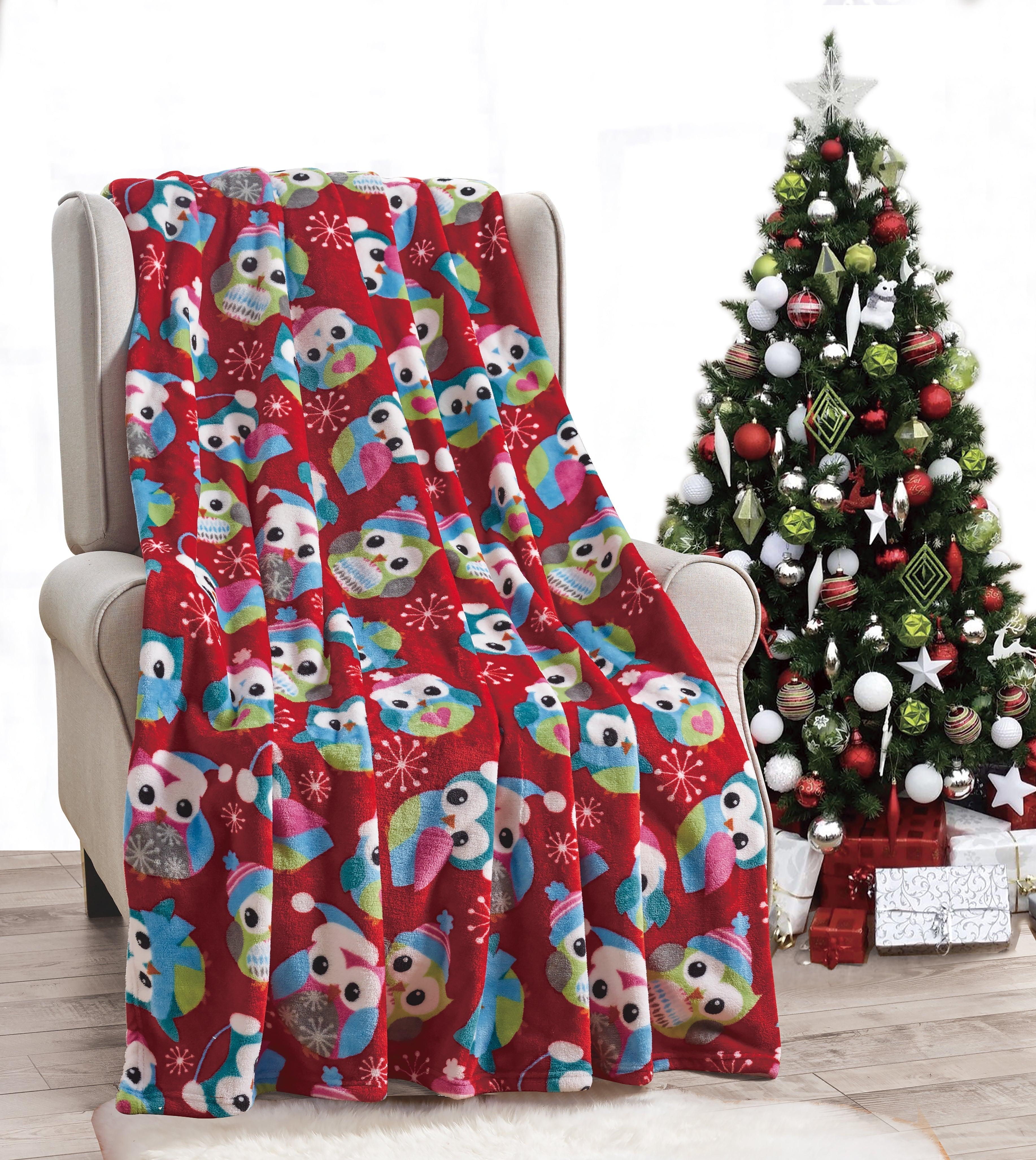 50" x 60" Holiday Velvet Plush Blanket Throw - 50 x 60 inches