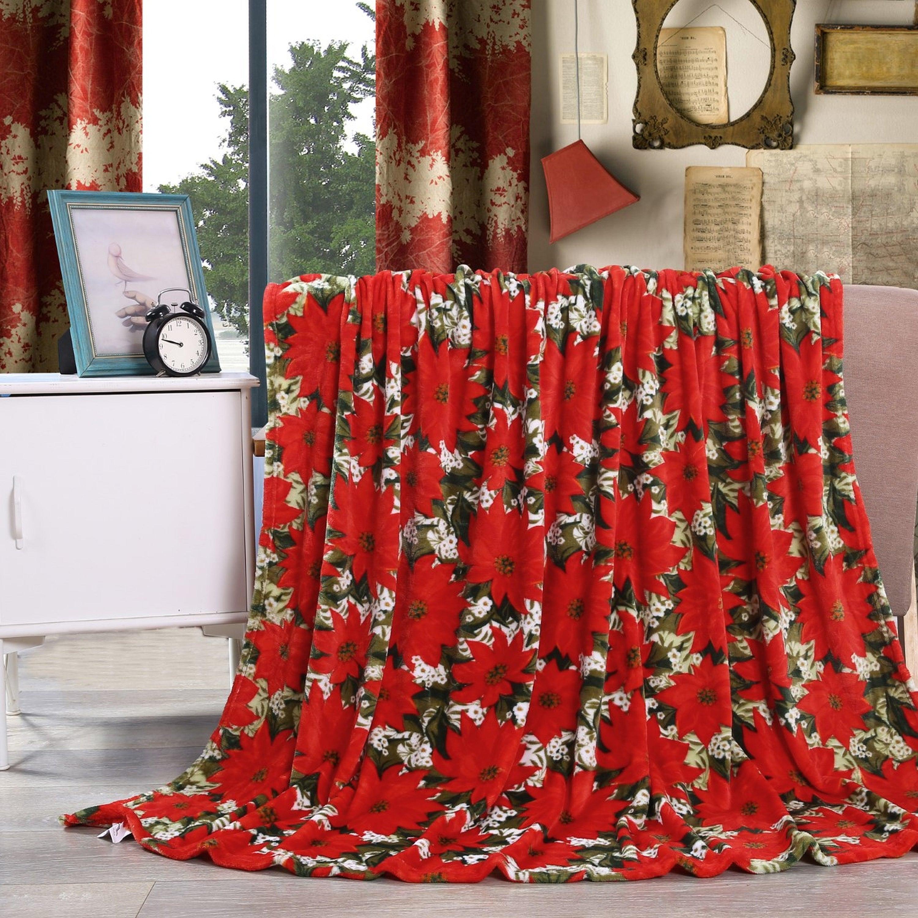 50" x 60" Holiday Velvet Plush Blanket Throw - 50 x 60 inches
