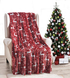 50" x 60" Holiday Velvet Plush Blanket Throw - 50 x 60 inches