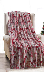 50" x 60" Holiday Velvet Plush Blanket Throw - 50 x 60 inches