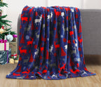 50" x 60" Holiday Velvet Plush Blanket Throw - 50 x 60 inches