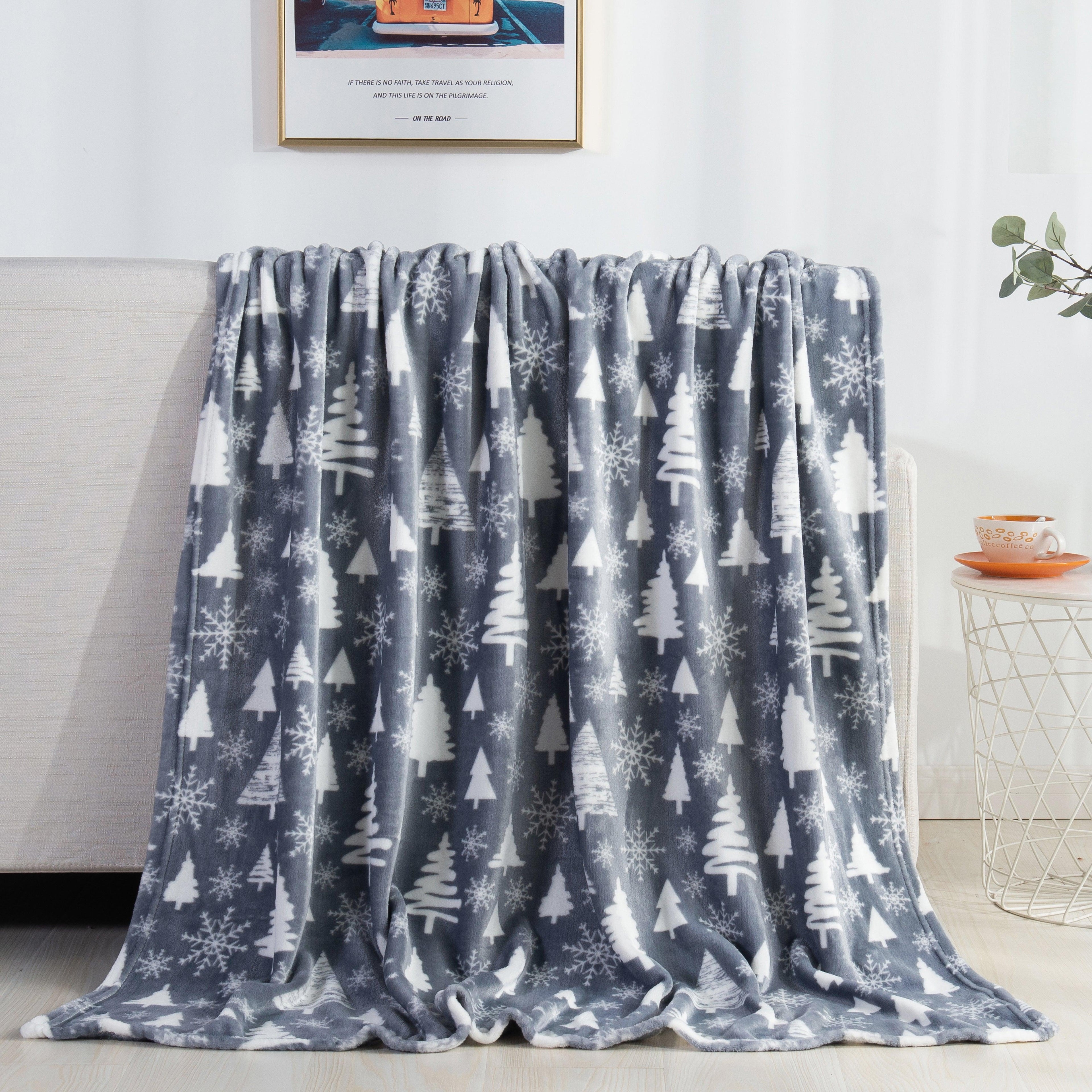 50" x 60" Holiday Velvet Plush Blanket Throw - 50 x 60 inches